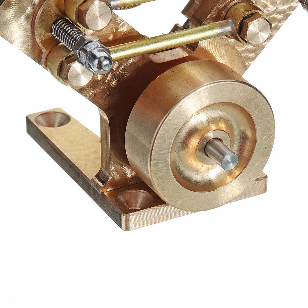 V-Shape Twin Cylinder Mini Pure Copper Steam Engine Model