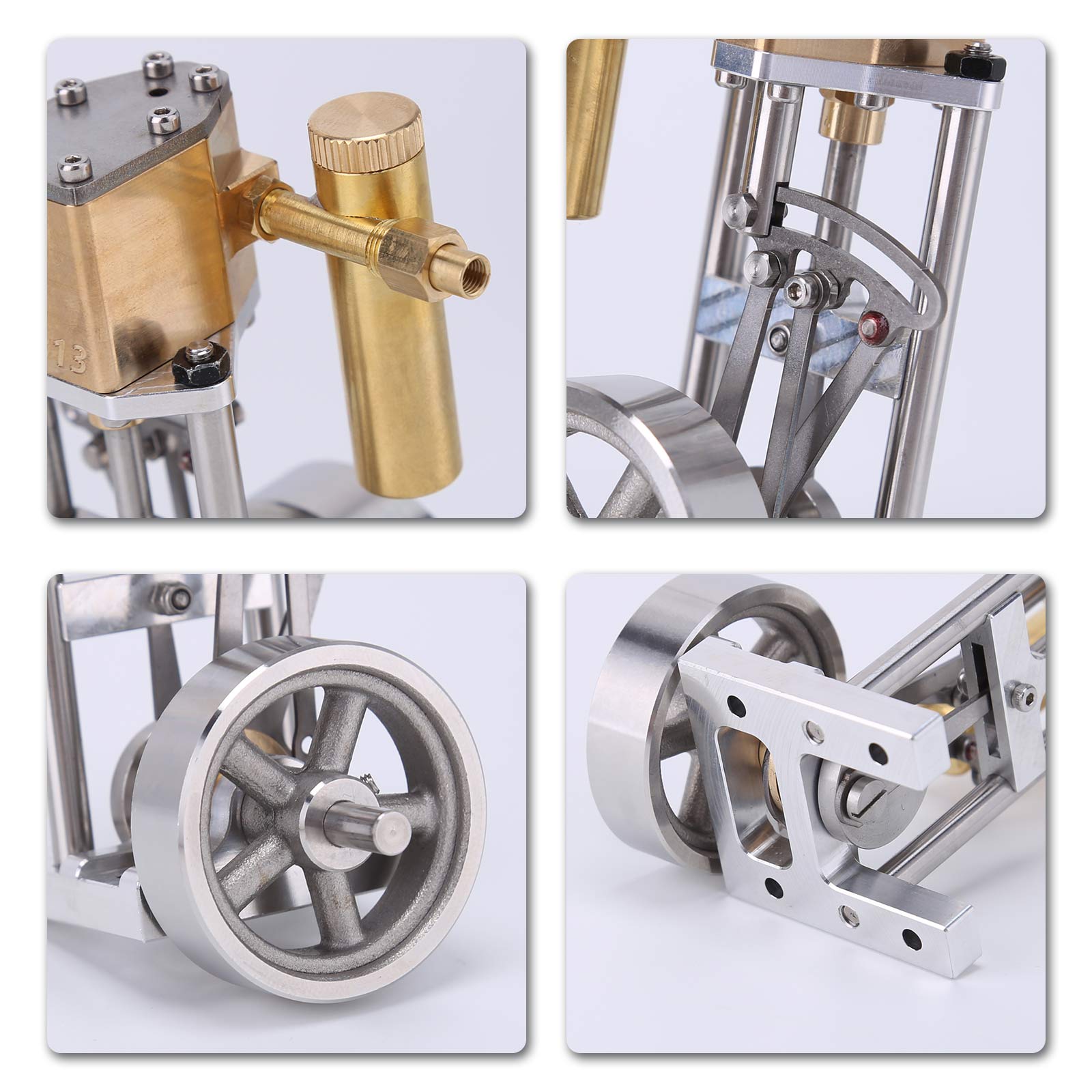 V1313 Mini Reversing Steam Engine Model Vertical Single Cylinder Physics Toy-helloworld7