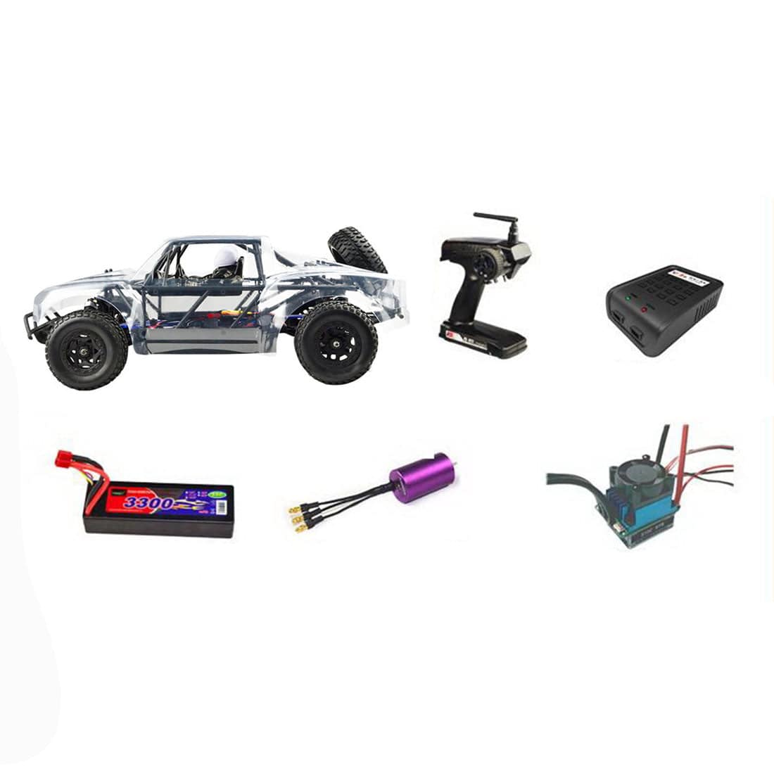 VRX OCTANE XL 1/10 Scale 4WD Brushless RTR Desert Truck High-Speed Short Course RC Car