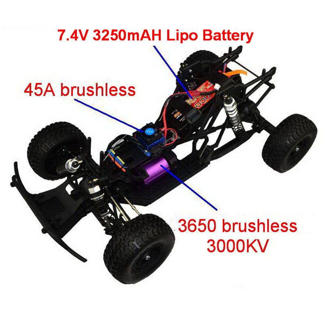 VRX OCTANE XL 1/10 Scale 4WD Brushless RTR Desert Truck High-Speed Short Course RC Car