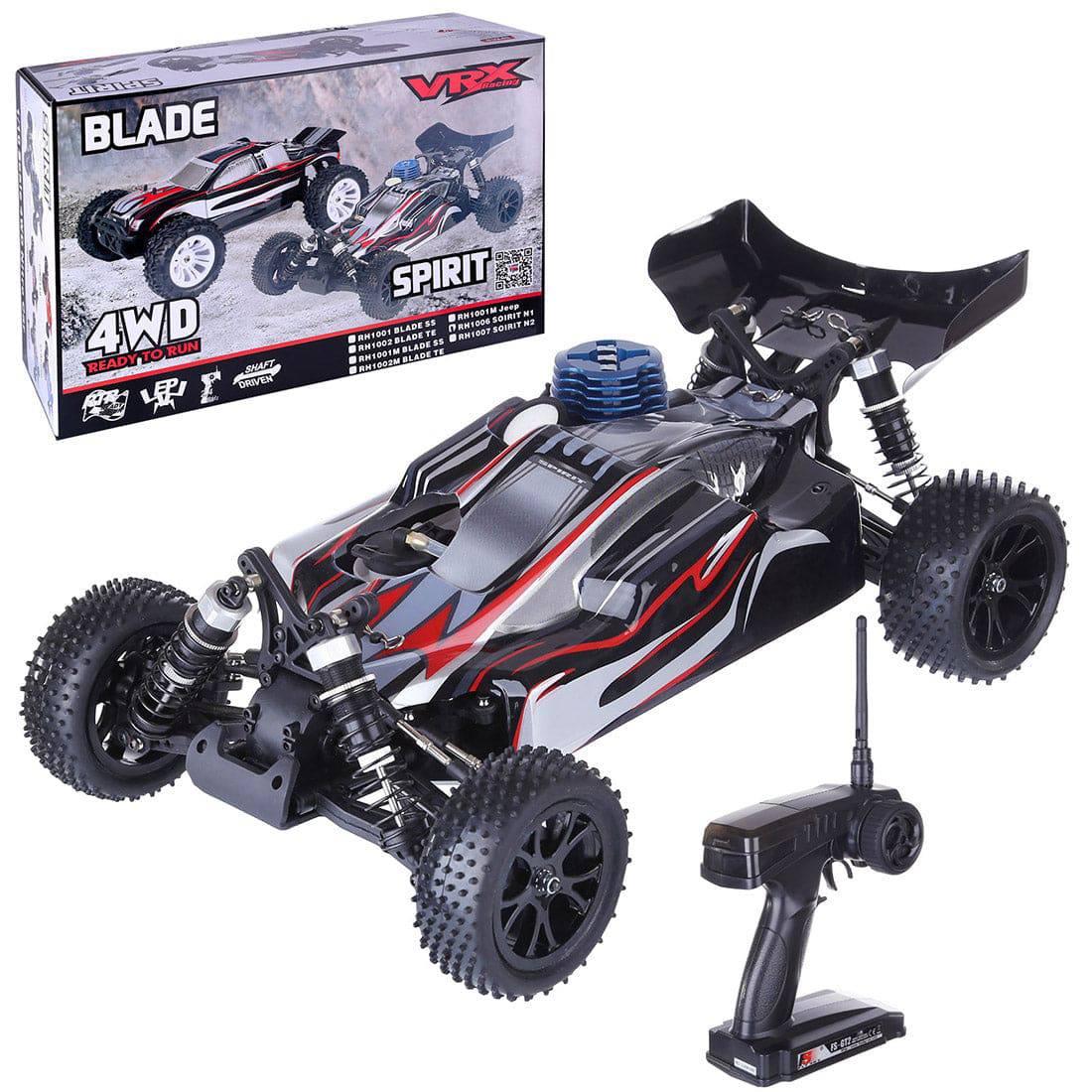 VRX RH1007 Spirit N2 1/10 Scale 4WD Nitro Buggy 2-Speed Force.18CXP Engine RTR