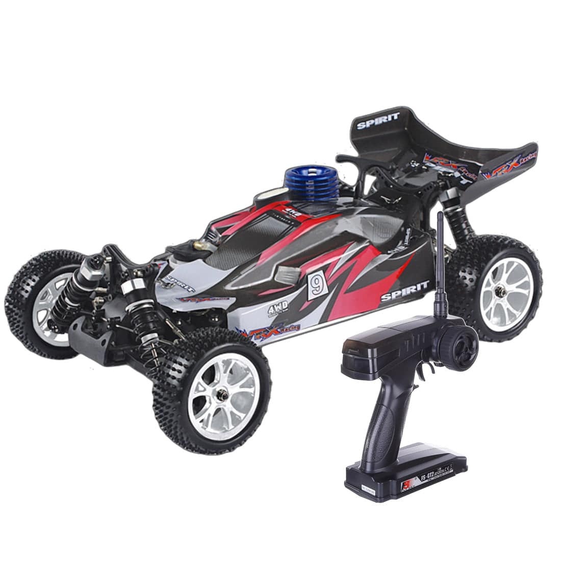 VRX RH1007 Spirit N2 1/10 Scale 4WD Nitro Buggy 2-Speed Force.18CXP Engine RTR