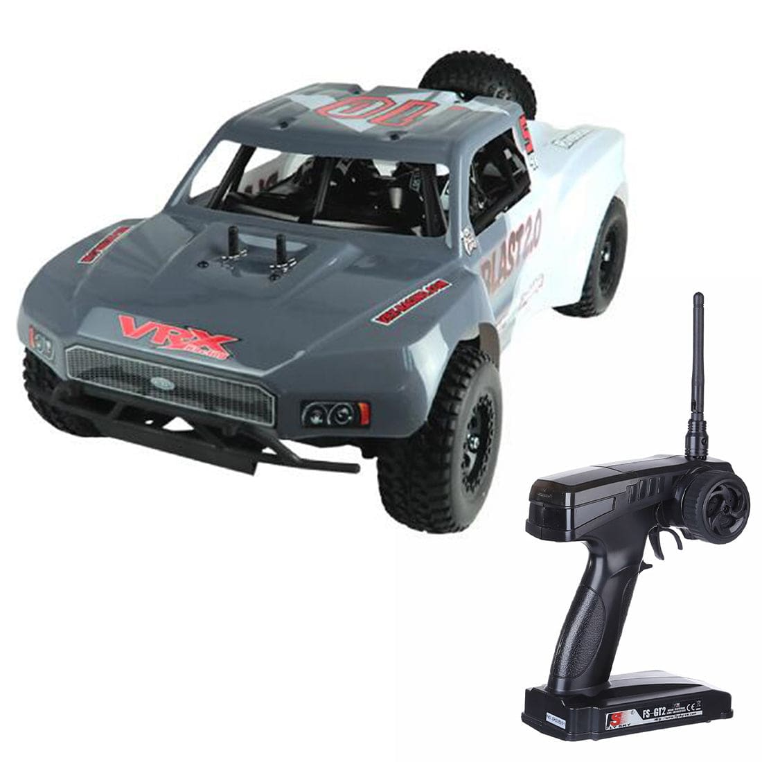 VRX RH1009 1/10 Scale 4WD Nitro Gas Powered RC Truck with 2 Speed Transmission