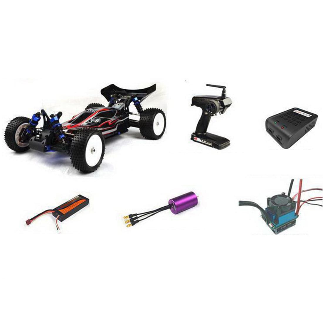 VRX RH1017PR Spirit LE 1/10 Scale 4WD Carbon Fiber Brushless RC Racing Buggy 3S Power