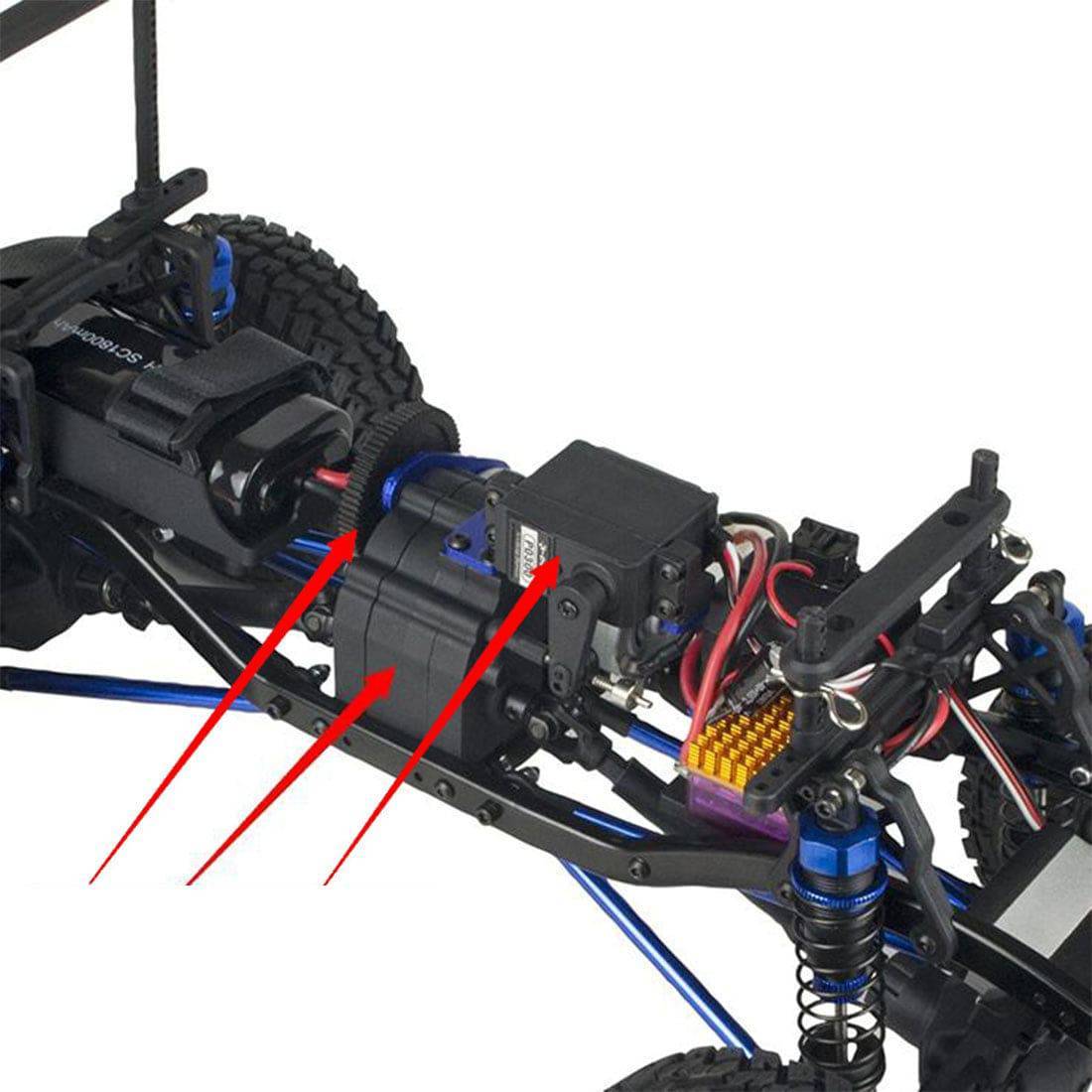 VRX RH1053 1/10 Scale 4WD RTR Off-Road Crawler with 2-Speed Transmission and Remote Winch