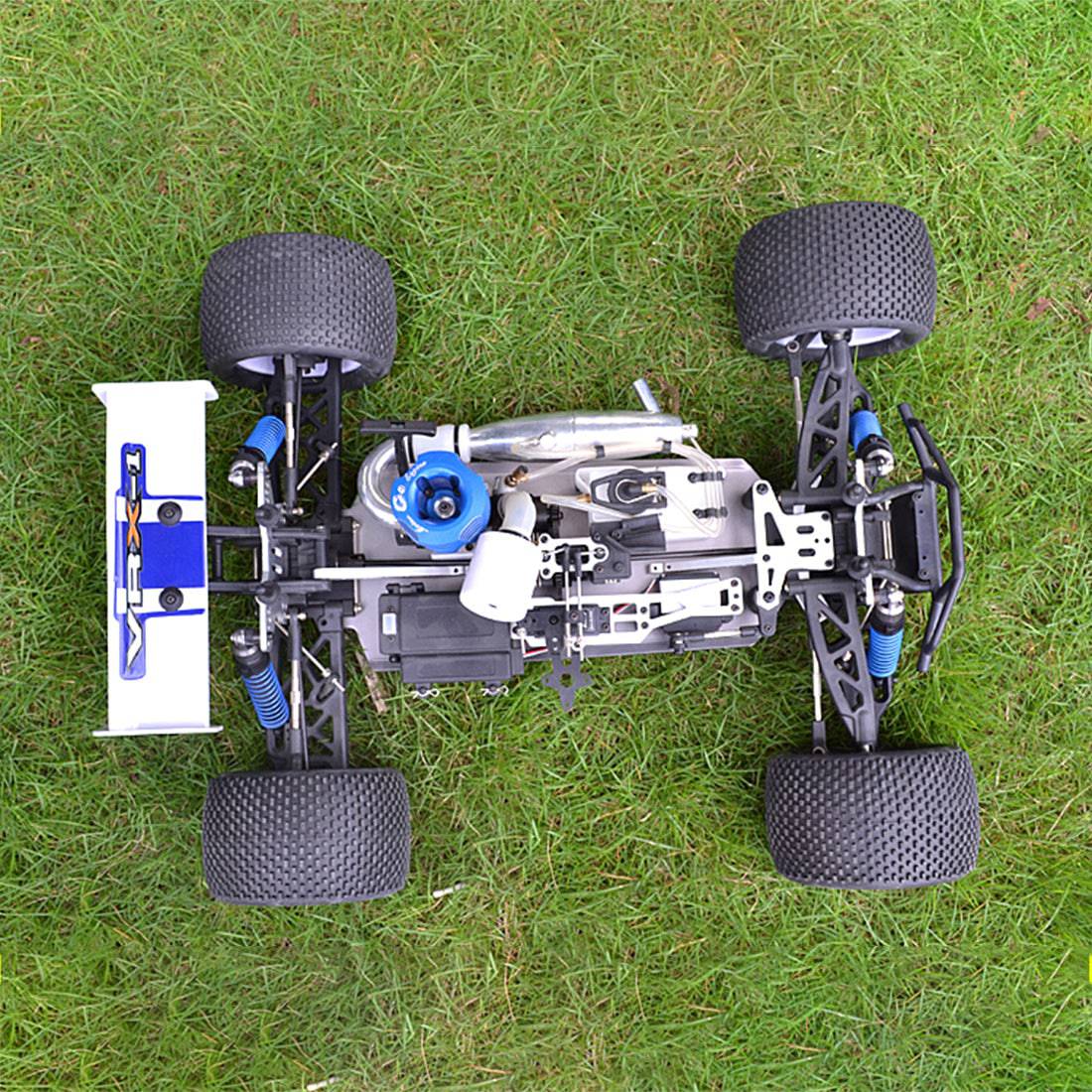 VRX RH801 1/8 Scale 4WD Nitro Gas Powered Truggy Force.28 Engine RTR Blue