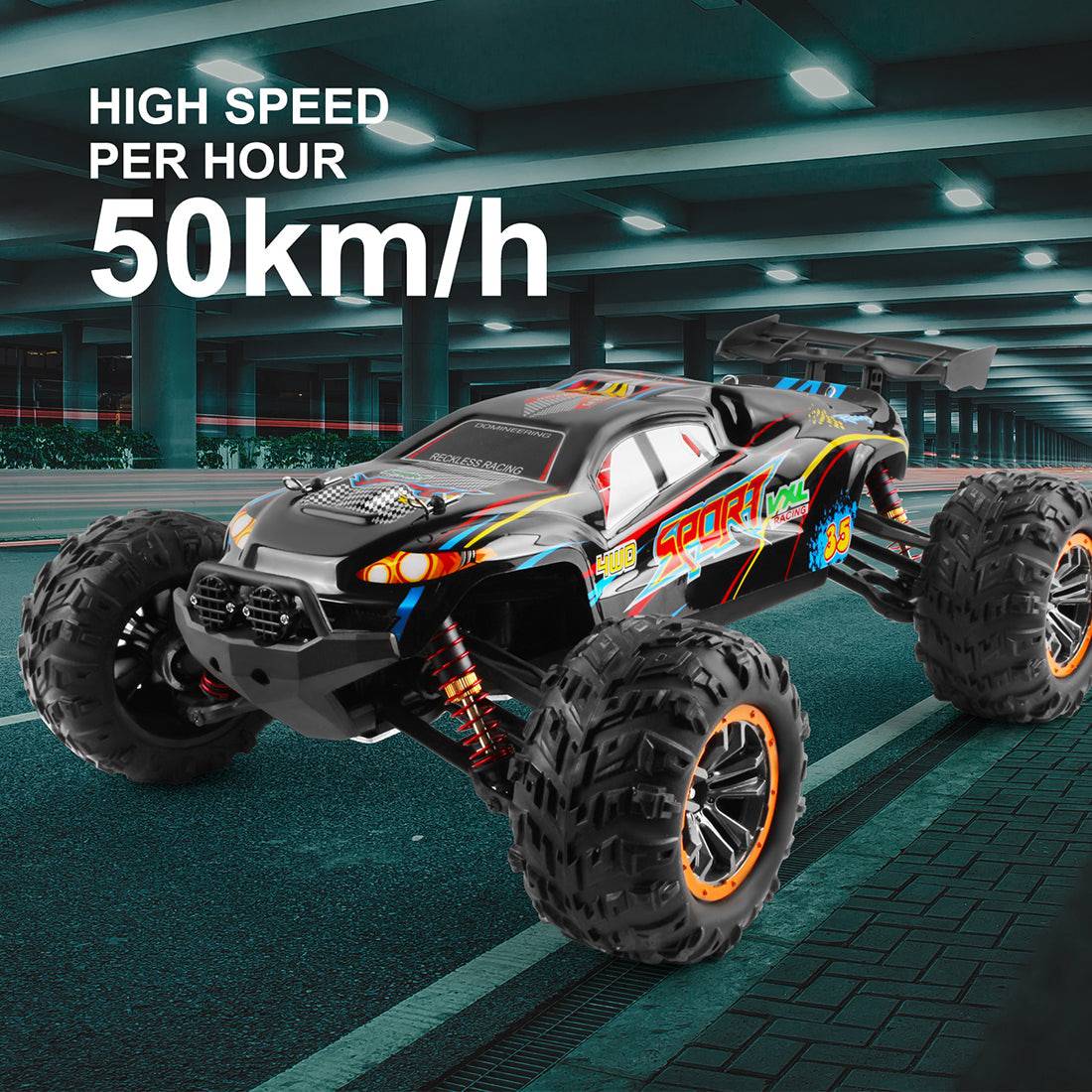 VXL Racing 1/10 Scale 4WD High Speed Off-Road RC Truck RTR All-Terrain Car for Beginners