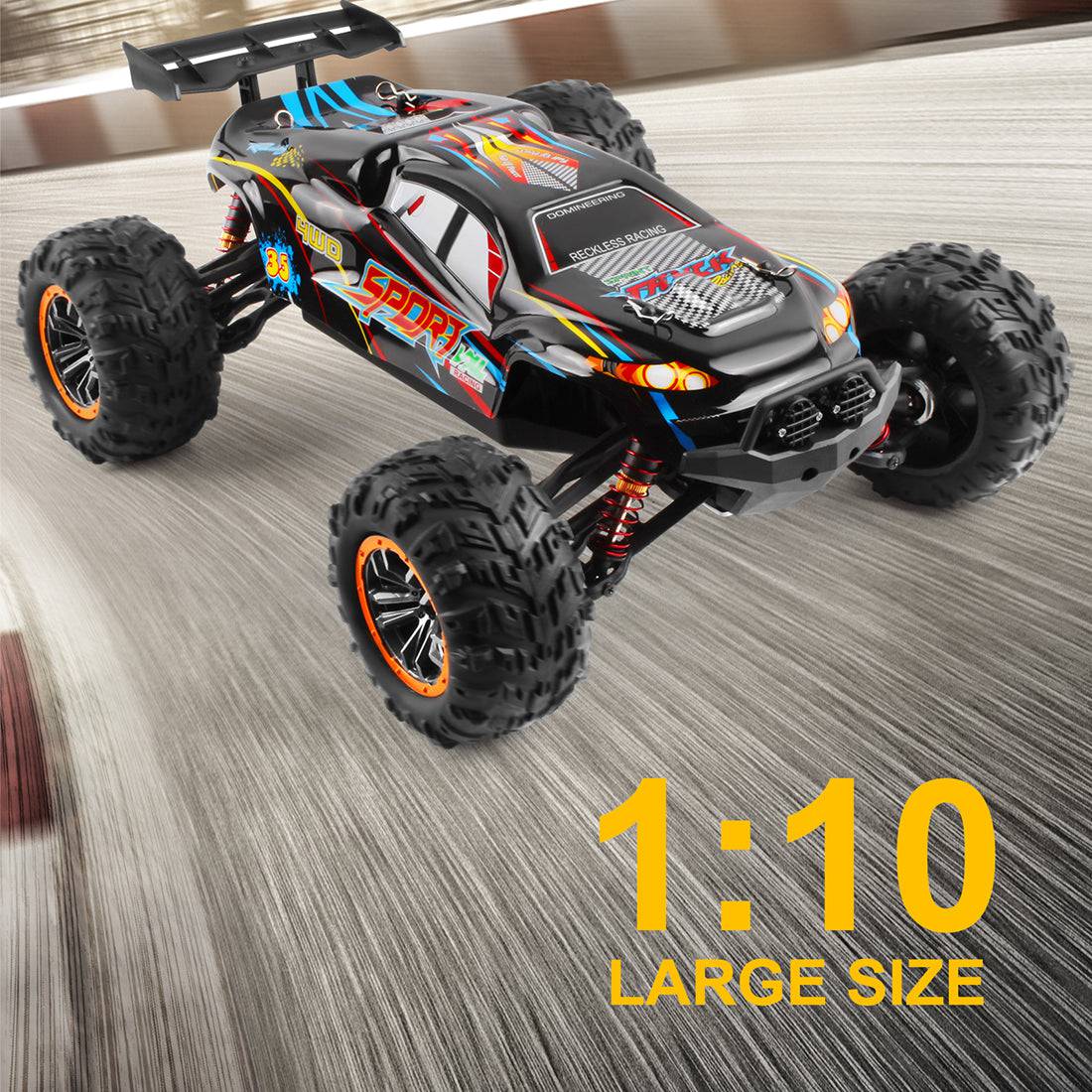 VXL Racing 1/10 Scale 4WD High Speed Off-Road RC Truck RTR All-Terrain Car for Beginners