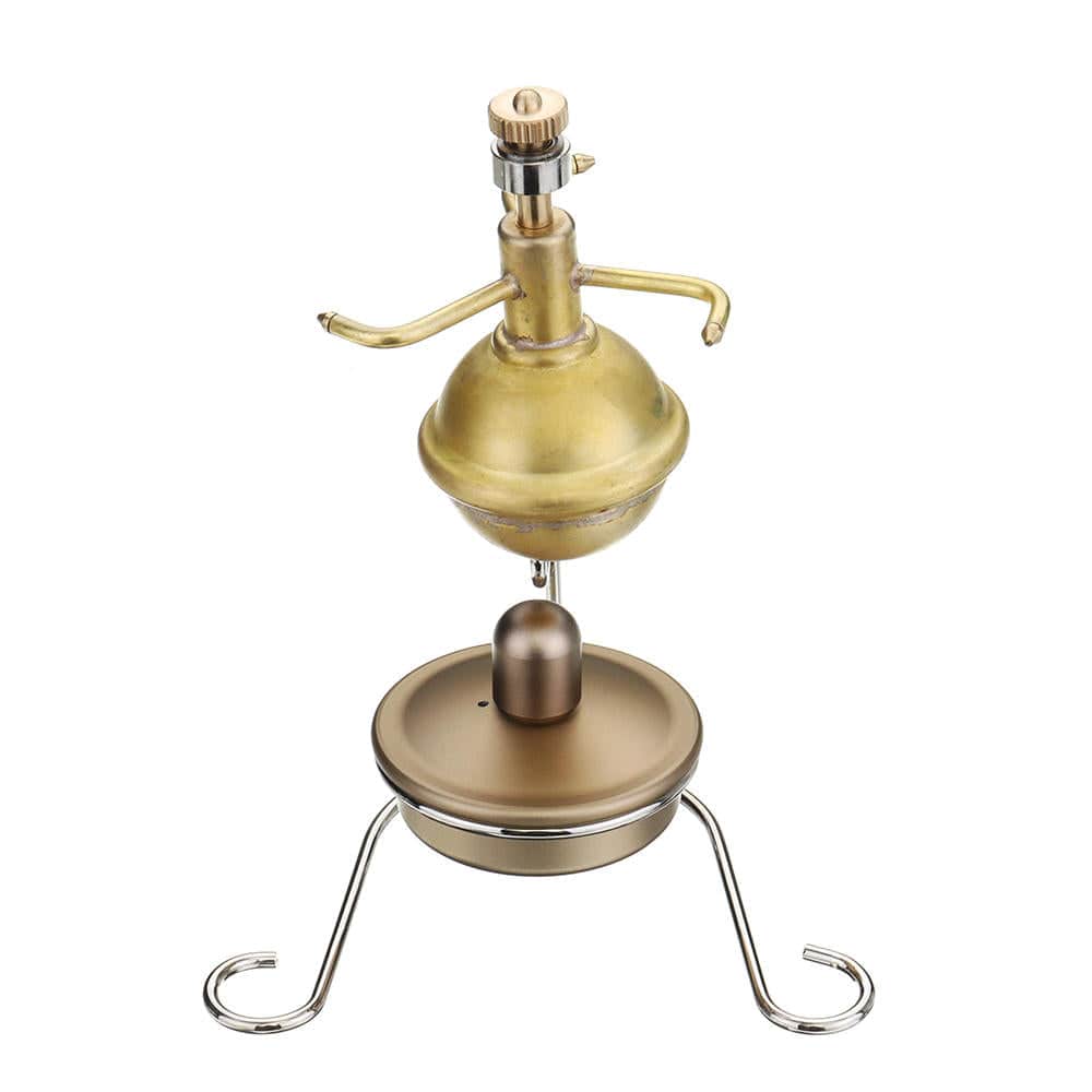 Vertical Pure Copper Mini Steam Engine Model with Boiler Physics Gift