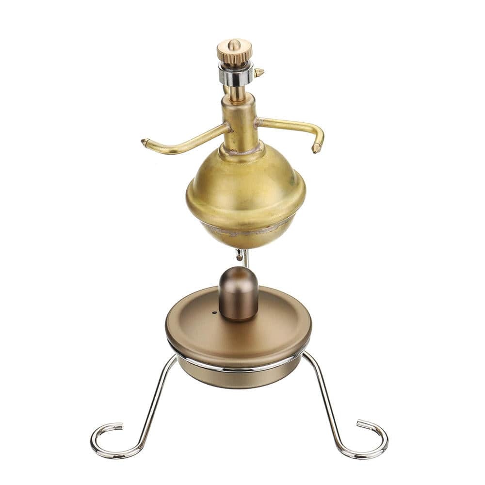 Vertical Pure Copper Mini Steam Engine Model with Boiler Physics Gift