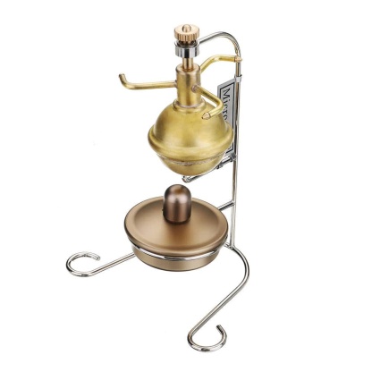 Vertical Pure Copper Mini Steam Engine Model with Boiler Physics Gift