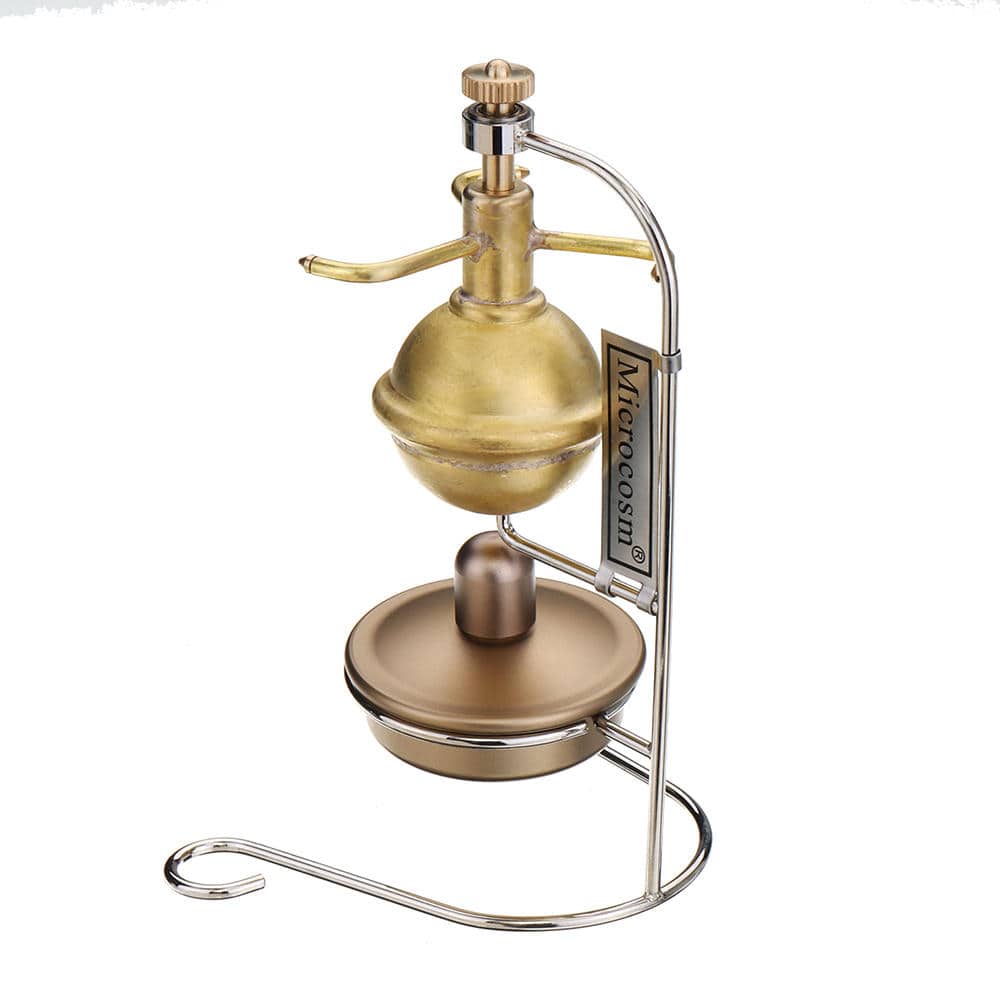Vertical Pure Copper Mini Steam Engine Model with Boiler Physics Gift