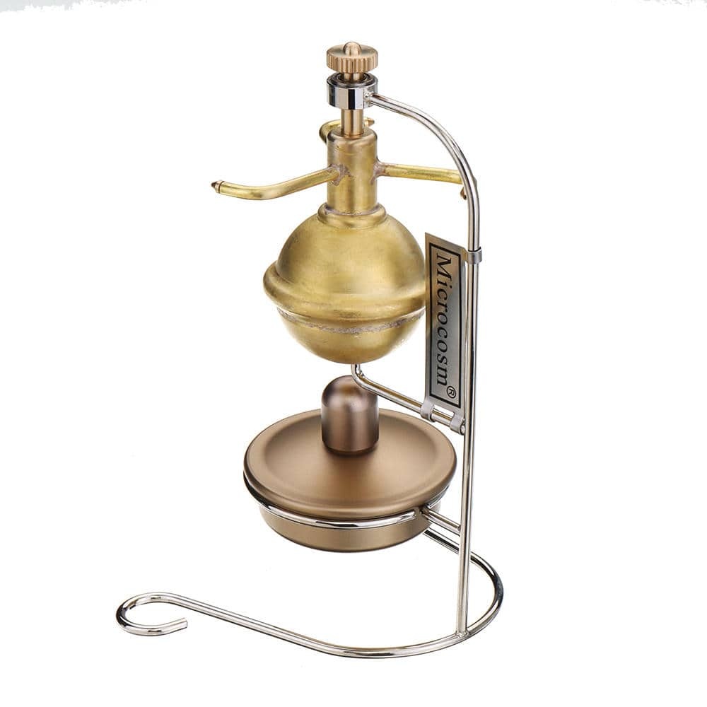 Vertical Pure Copper Mini Steam Engine Model with Boiler Physics Gift