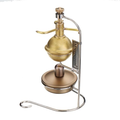 Vertical Pure Copper Mini Steam Engine Model with Boiler Physics Gift
