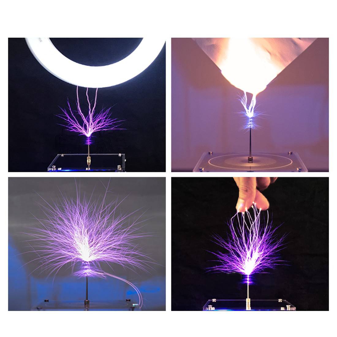 Vinyl Record Style Bluetooth Musical Tesla Coil Flat PCB Touchable Arc Science Toy-helloworld7