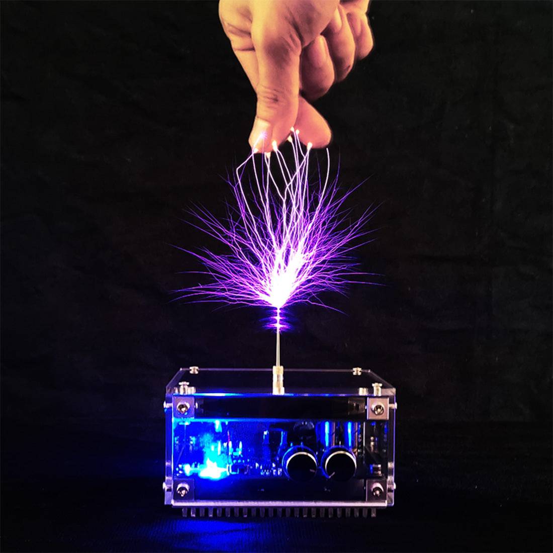 Vinyl Record Style Bluetooth Musical Tesla Coil Flat PCB Touchable Arc Science Toy-helloworld7