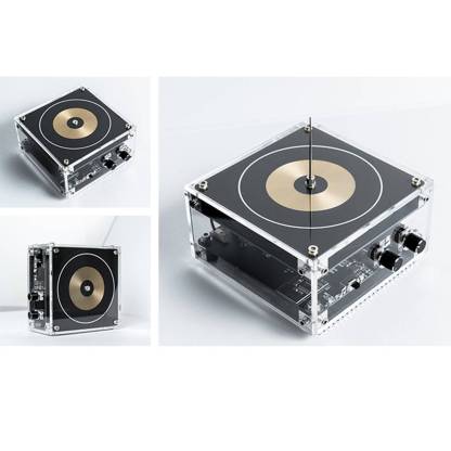 Vinyl Record Style Bluetooth Musical Tesla Coil Flat PCB Touchable Arc Science Toy-helloworld7