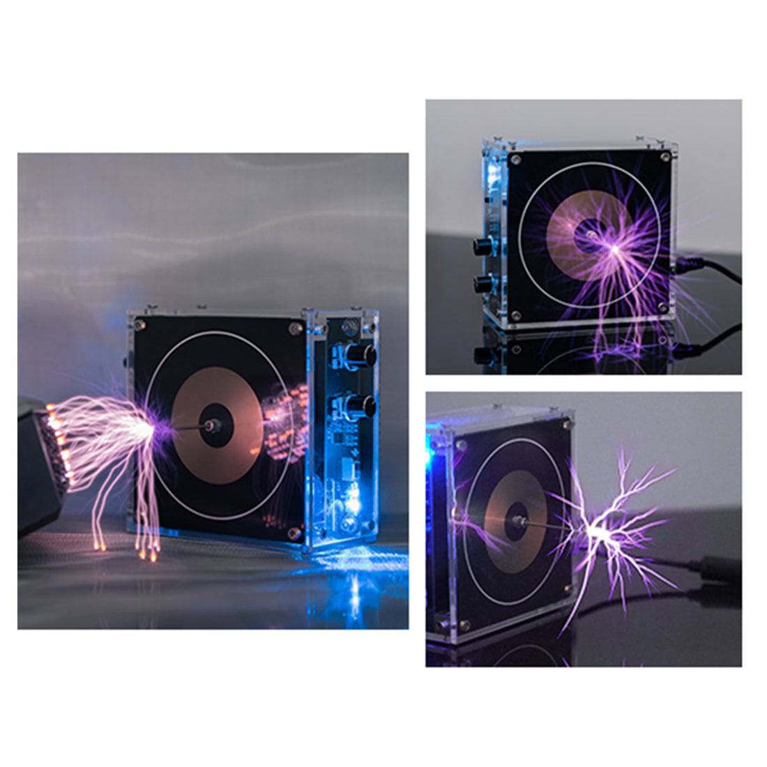 Vinyl Record Style Bluetooth Musical Tesla Coil Flat PCB Touchable Arc Science Toy-helloworld7