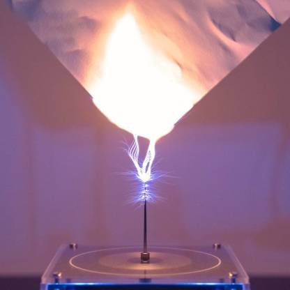 Vinyl Record Style Bluetooth Musical Tesla Coil Flat PCB Touchable Arc Science Toy-helloworld7