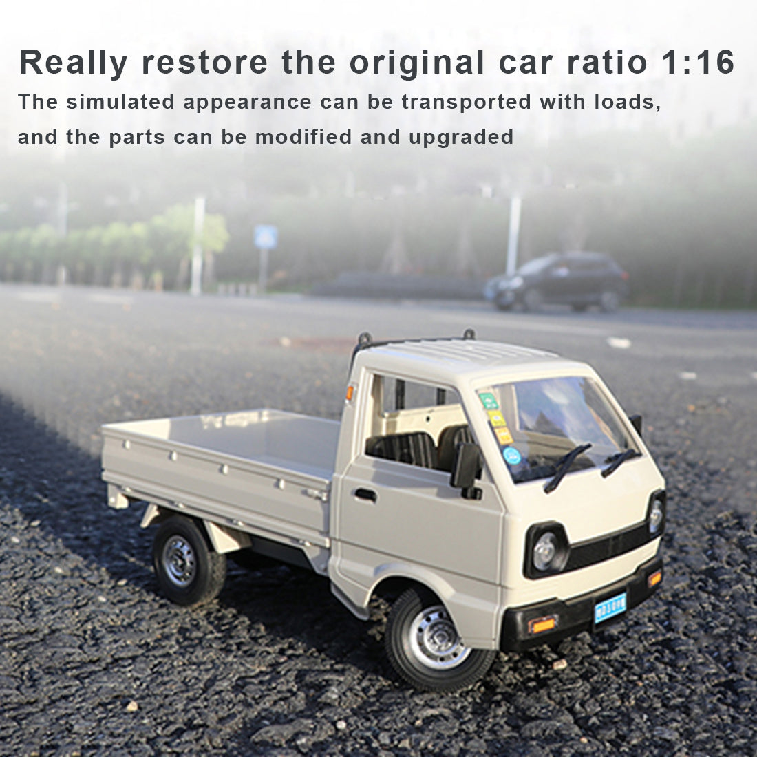 WPL D12 1/16 Scale RC Truck RTR 2.4Ghz Radio Control Drift Pickup with Proportional Steering