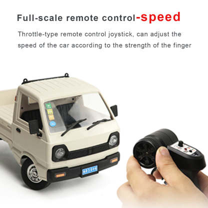 WPL D12 1/16 Scale RC Truck RTR 2.4Ghz Radio Control Drift Pickup with Proportional Steering
