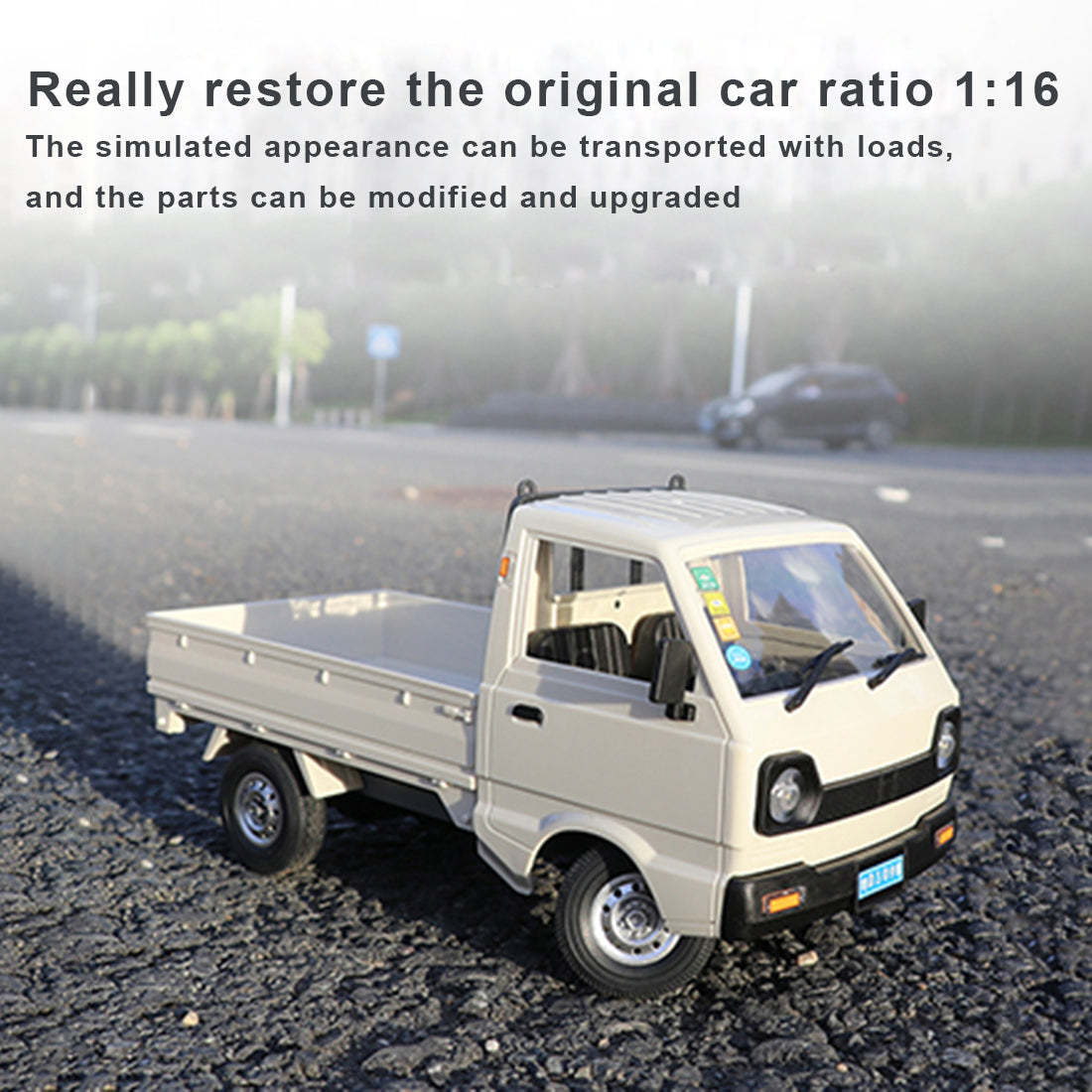 WPL D12 1/16 Scale RC Truck RTR 2.4Ghz Radio Control Drift Pickup with Proportional Steering
