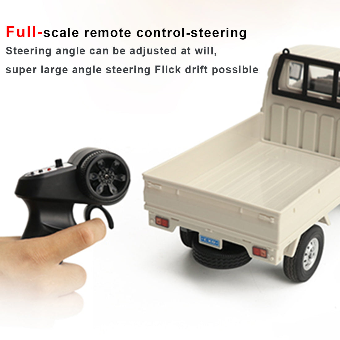 WPL D12 1/16 Scale RC Truck RTR 2.4Ghz Radio Control Drift Pickup with Proportional Steering