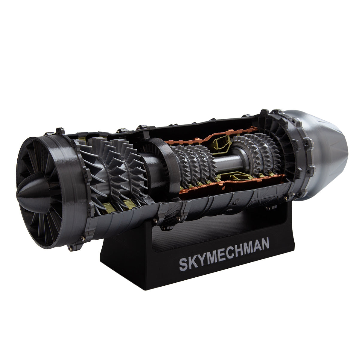WS-15 1/20 Scale Turbofan Jet Engine Model Kit J-20 Fighter DIY Assembly Gift-helloworld7
