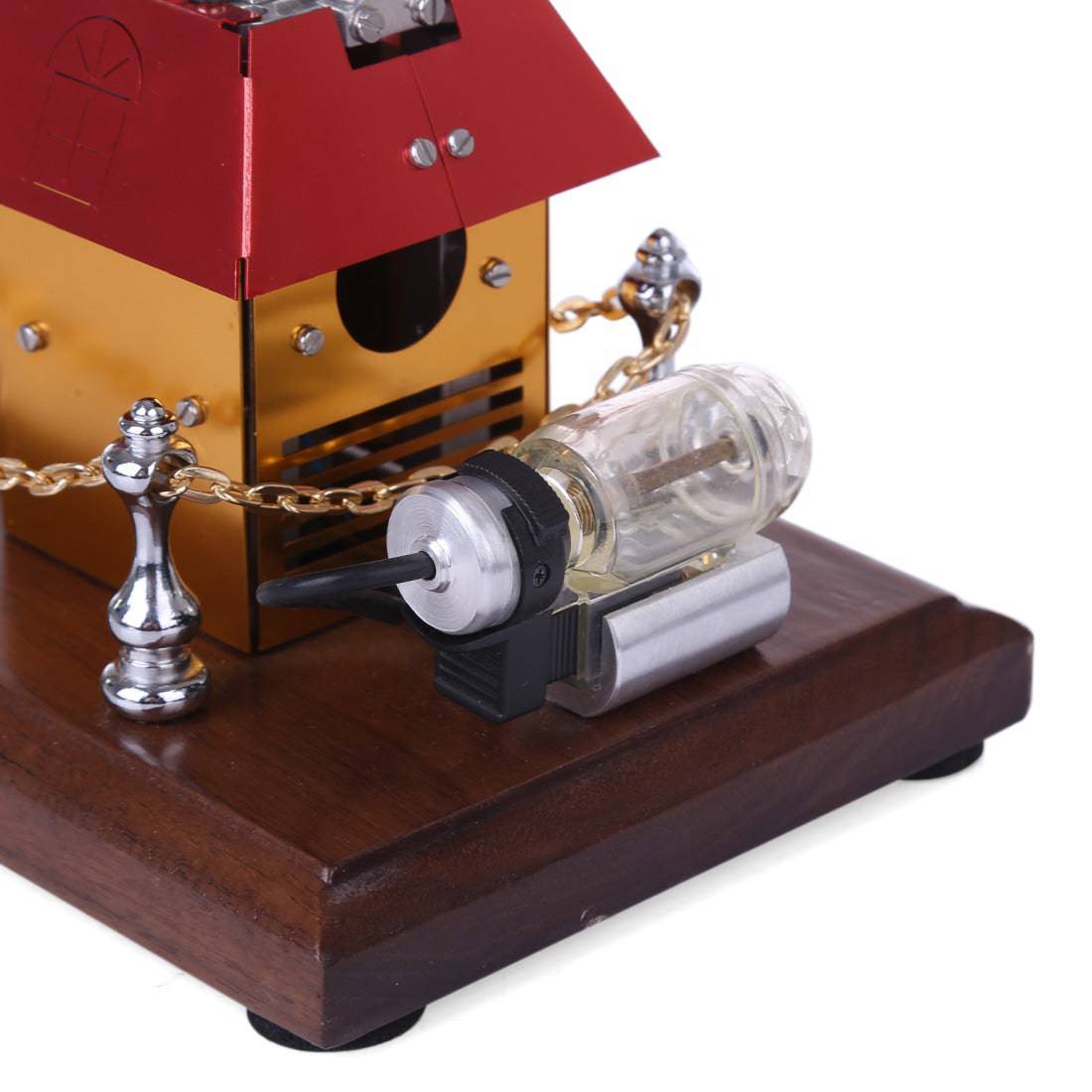 Windmill Cabin Stirling Engine Model Creative External Combustion Fan Gift