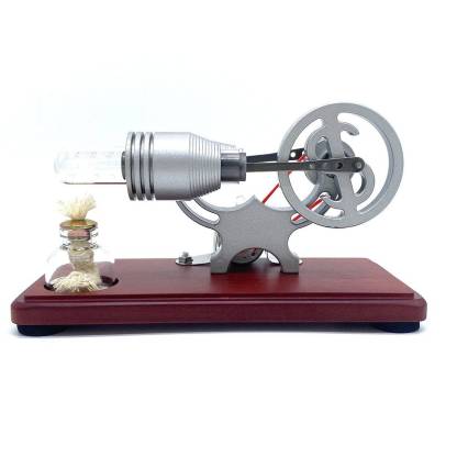 Y-Shape Retro Stirling Engine Generator Model with LED Lights Science Gift-helloworld7