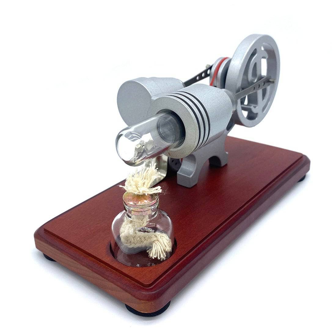 Y-Shape Retro Stirling Engine Generator Model with LED Lights Science Gift-helloworld7