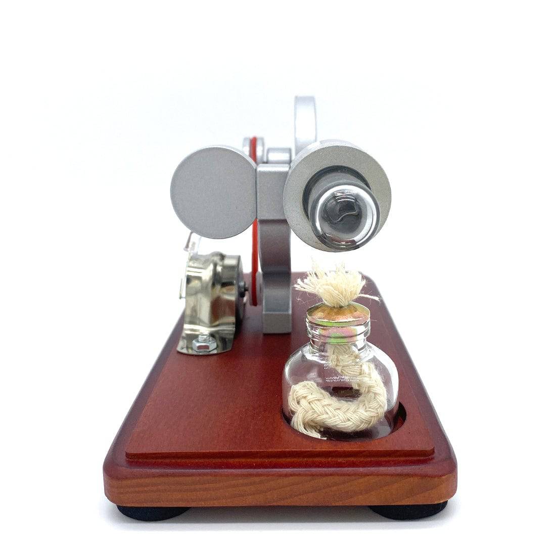 Y-Shape Retro Stirling Engine Generator Model with LED Lights Science Gift-helloworld7