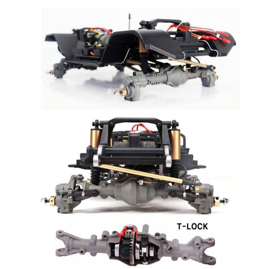 YIKONG YK 4102PRO 1/10 Scale 4WD 6CH RC Crawler with Diff Locks & 2-Speed Gearbox Blue