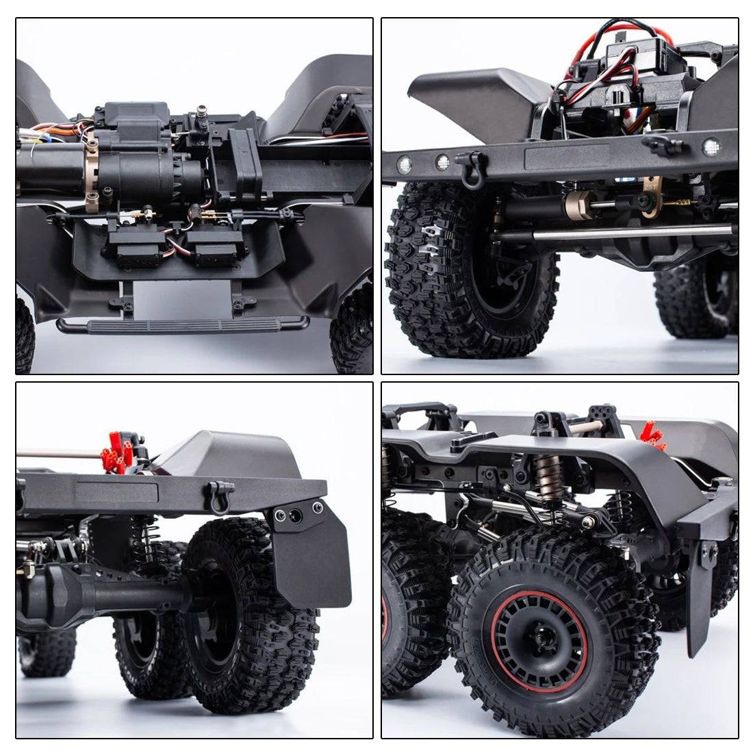 YK 6101 1/10 Scale 6x6 RC Crawler Truck RTR Off-Road Pickup with Remote Locking Diffs and 2-Speed Transmission-helloworld7