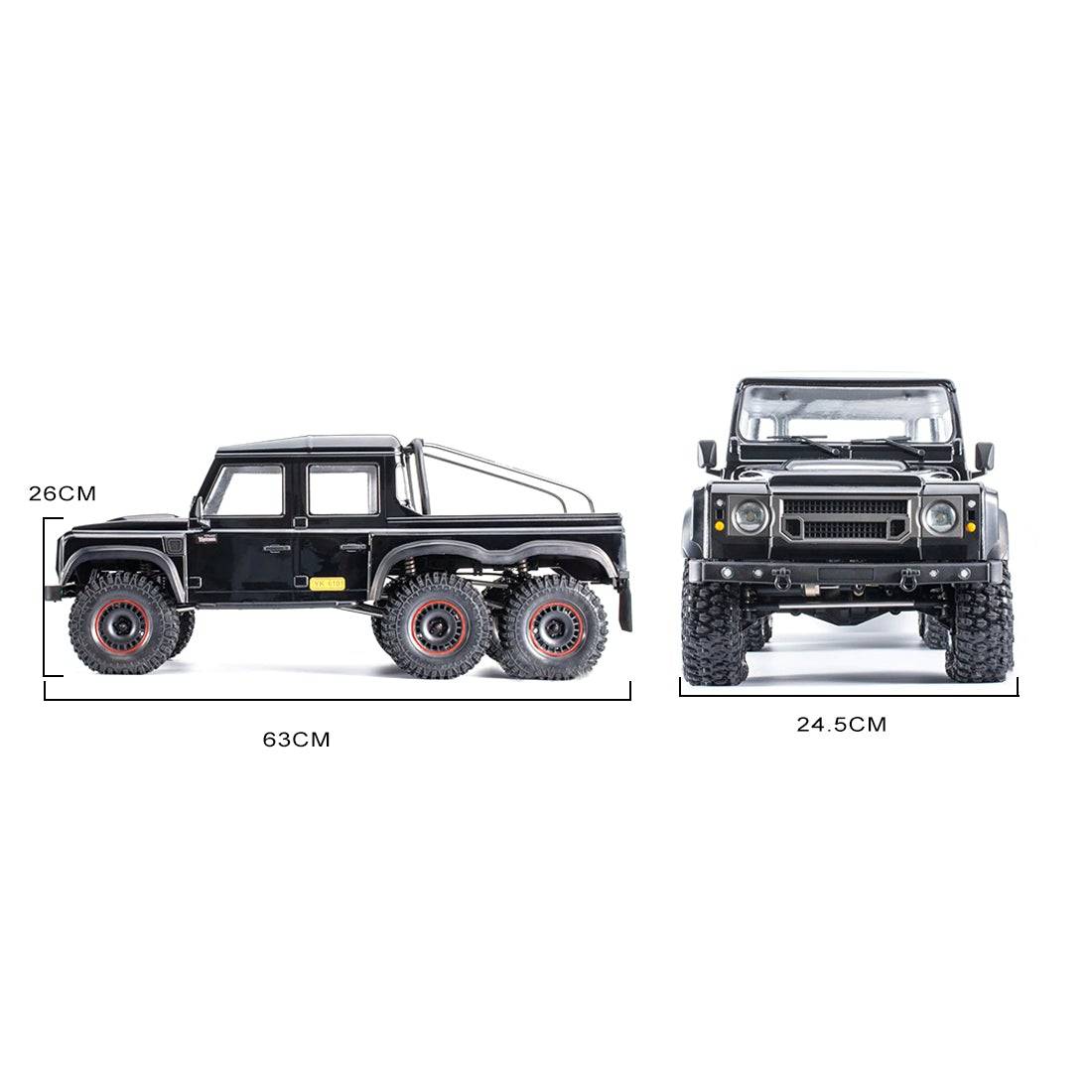 YK 6101 1/10 Scale 6x6 RC Crawler Truck RTR Off-Road Pickup with Remote Locking Diffs and 2-Speed Transmission-helloworld7