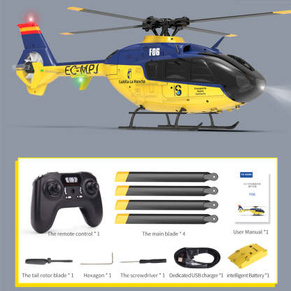 YU XIANG EC-135 1/36 Scale 6CH Direct Drive Brushless RC Helicopter RTF 3D/6G