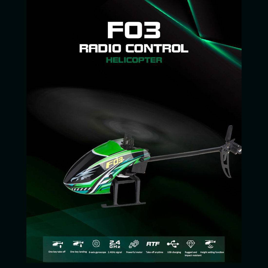 YU XIANG F03 4CH Flybarless RC Helicopter with Altitude Hold & 6-Axis Gyro RTF-helloworld7