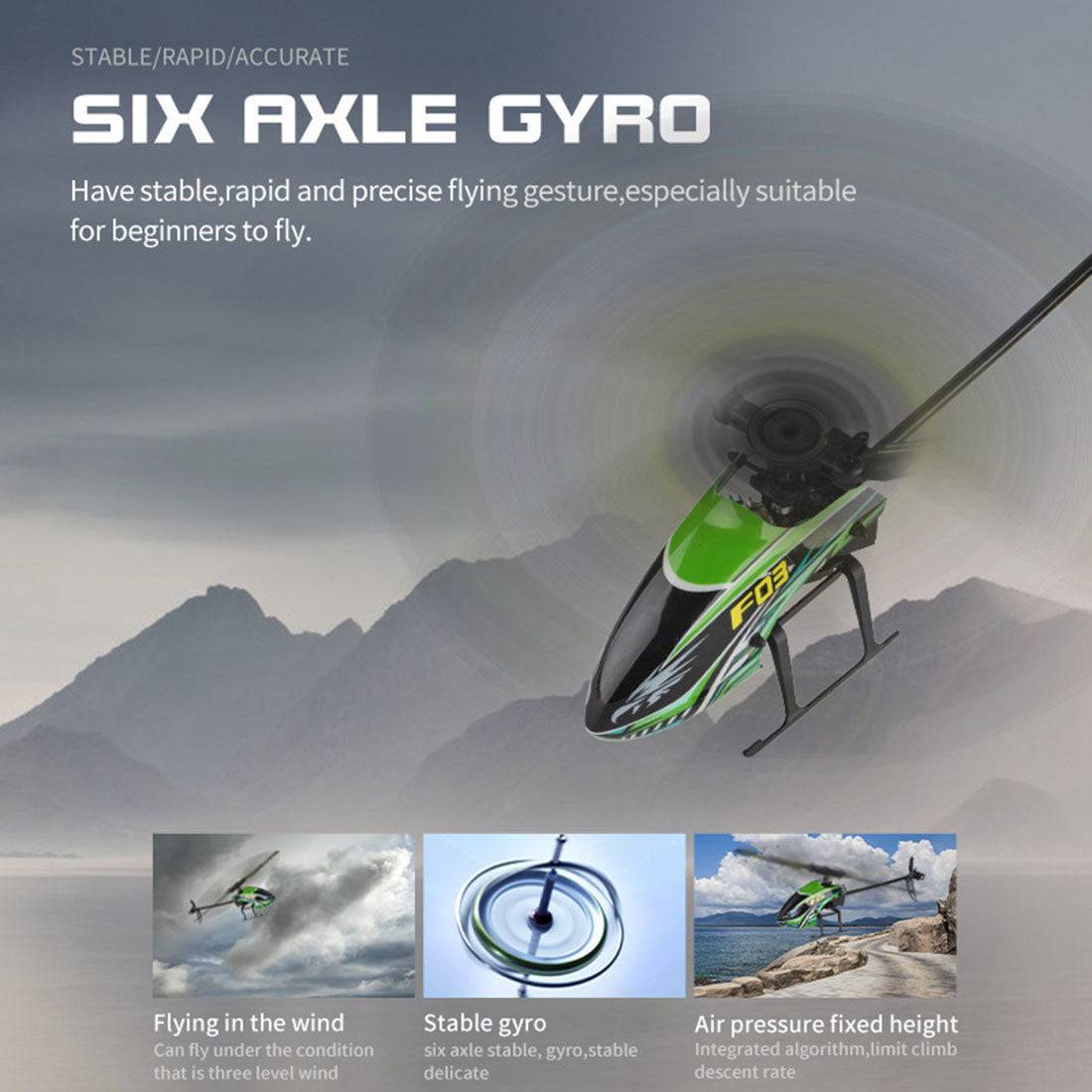 YU XIANG F03 4CH Flybarless RC Helicopter with Altitude Hold & 6-Axis Gyro RTF-helloworld7