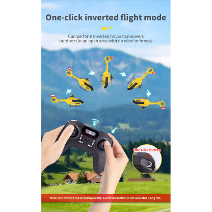 YU XIANG F06 1/36 Scale EC-135 6CH Direct Drive Brushless RC Helicopter RTF Optical Flow