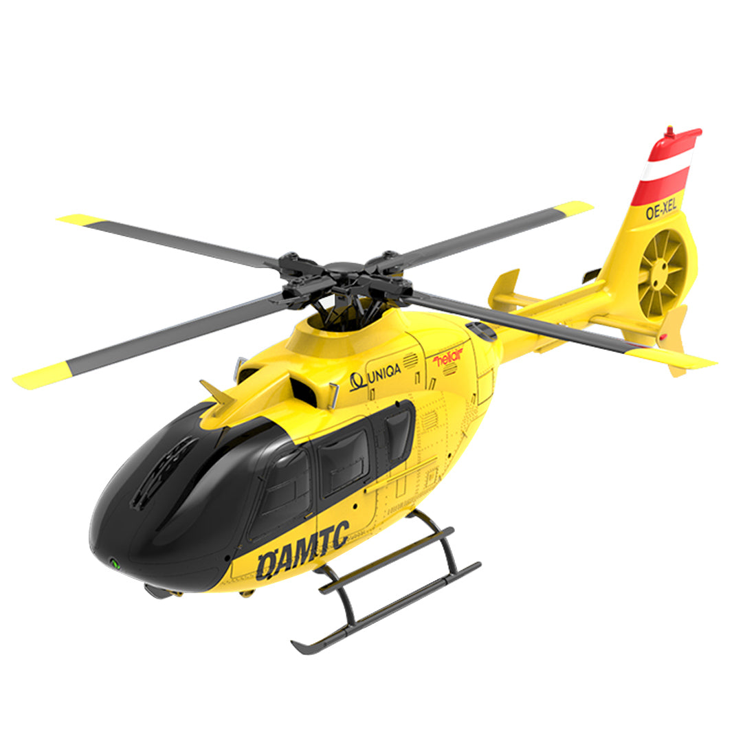 YU XIANG F06 1/36 Scale EC-135 6CH Direct Drive Brushless RC Helicopter RTF Optical Flow