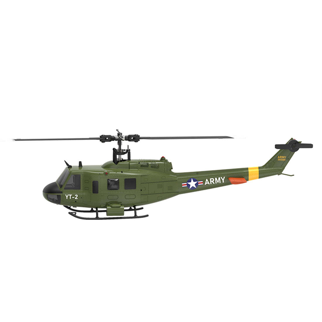 YU XIANG F07 UH-1 Huey 1/34 Scale 6CH Direct Drive Brushless RC Helicopter RTF Optical Flow