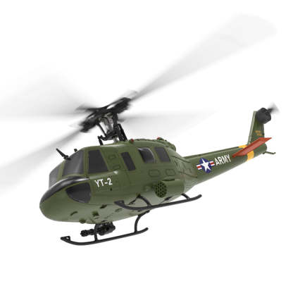 YU XIANG F07 UH-1 Huey 1/34 Scale 6CH Direct Drive Brushless RC Helicopter RTF Optical Flow