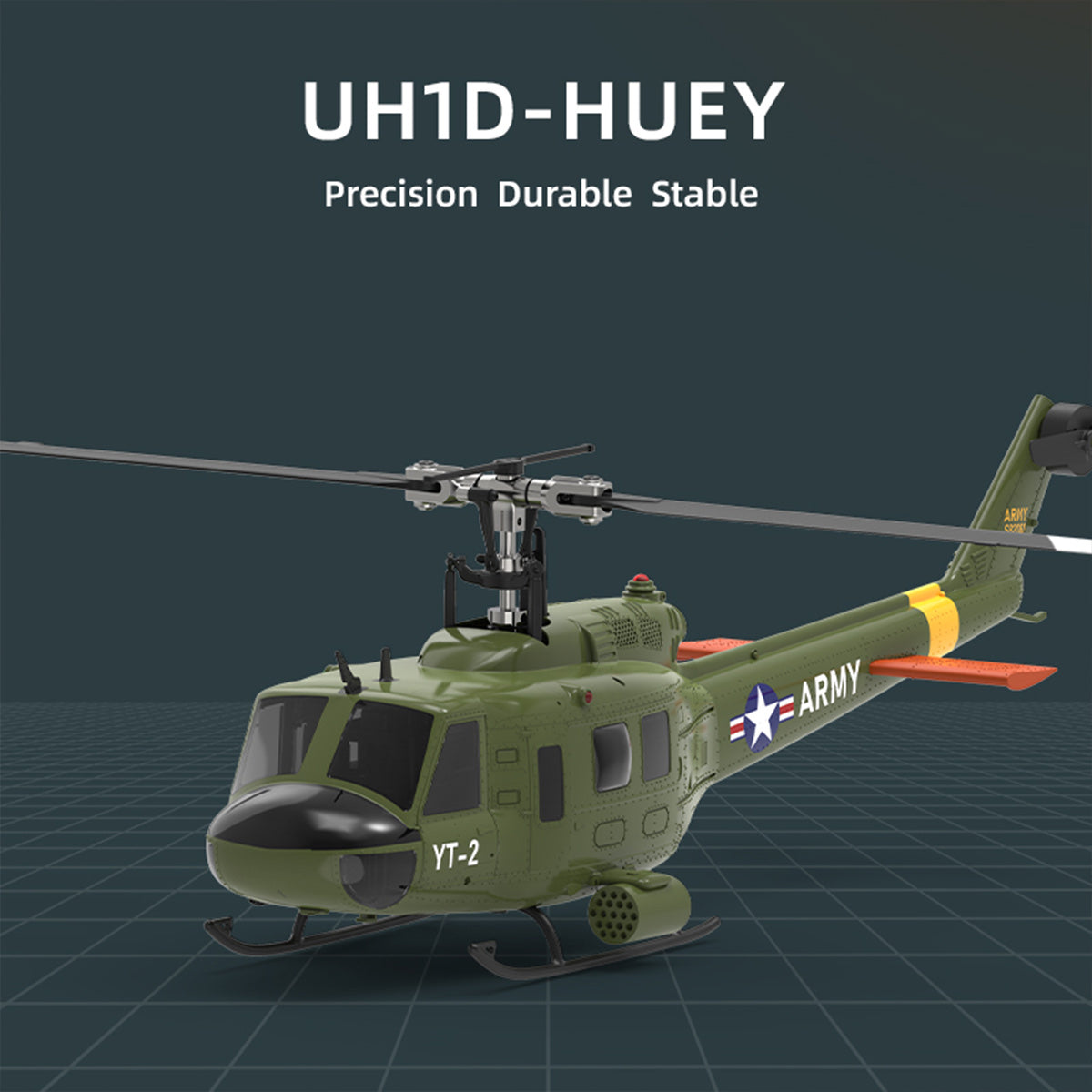 YU XIANG F07-V UH-1 Huey 1/34 Scale 6CH Direct Drive Brushless RC Helicopter RTF 3D Stunt-helloworld7