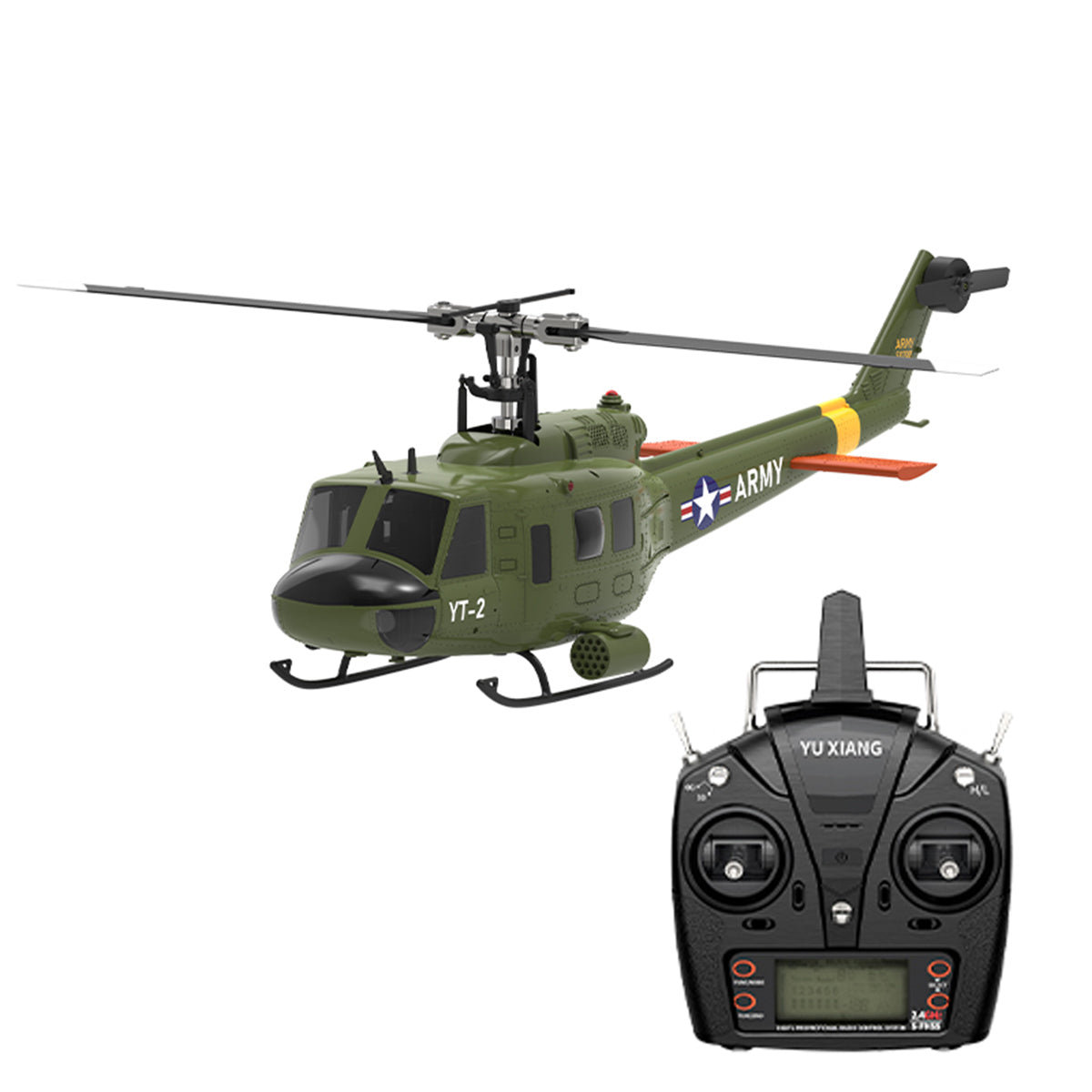 YU XIANG F07-V UH-1 Huey 1/34 Scale 6CH Direct Drive Brushless RC Helicopter RTF 3D Stunt-helloworld7