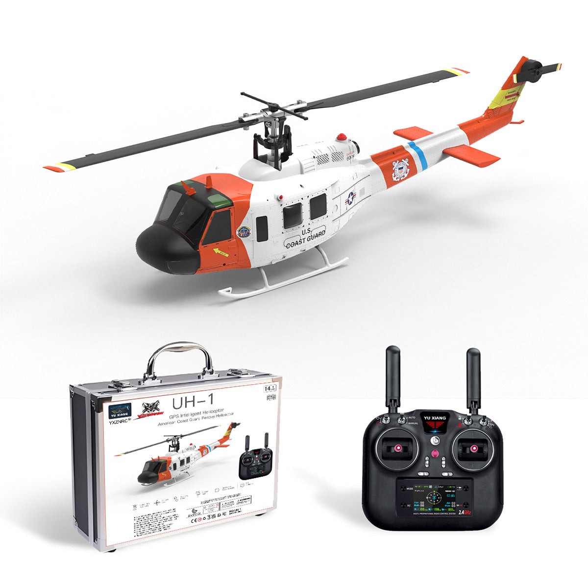 YU XIANG F07S UH-1 Huey 1/34 Scale GPS RC Helicopter RTF Dual Brushless Direct Drive-helloworld7