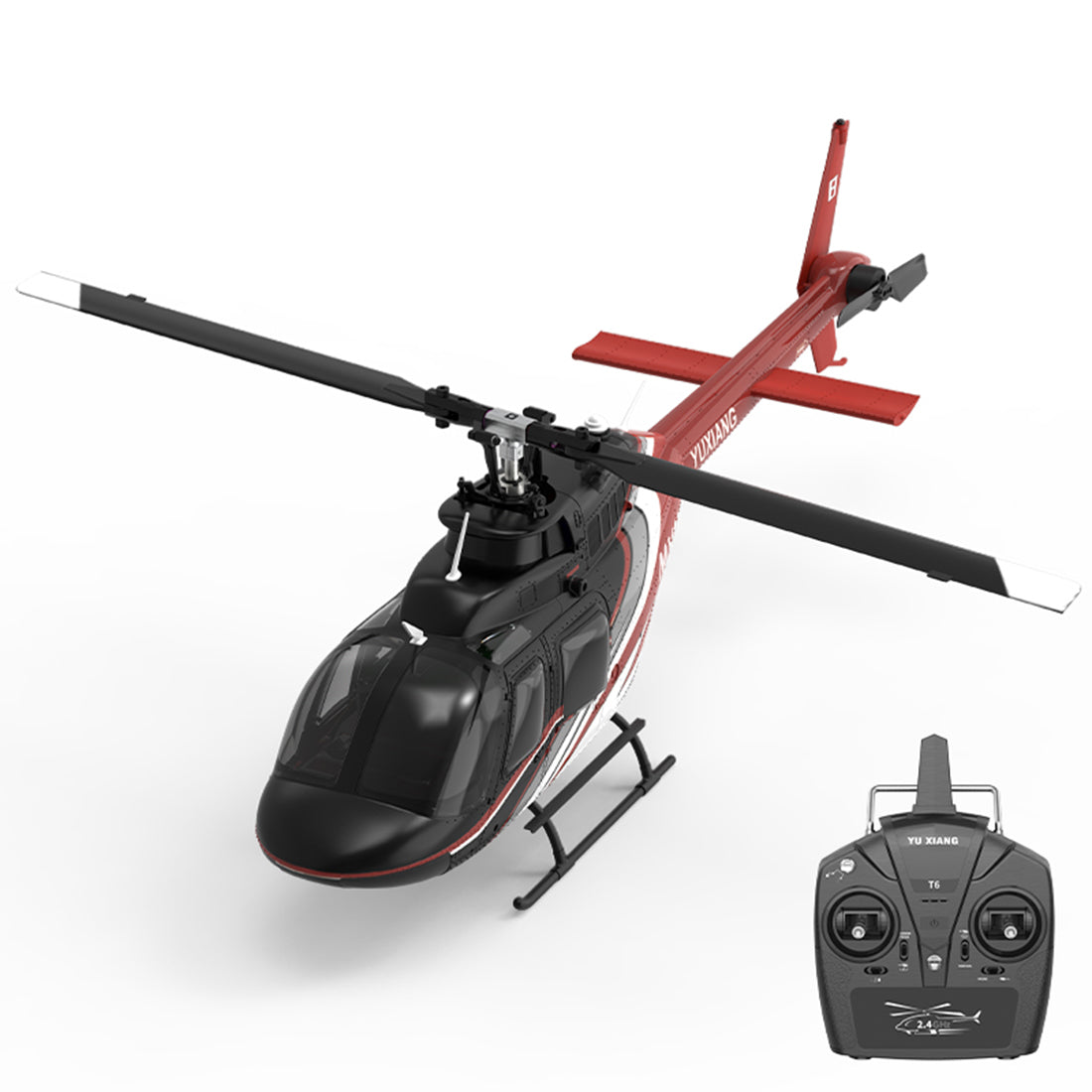 YU XIANG F08 Bell 206 1/27 Scale 6CH Direct Drive Brushless RC Helicopter RTF Optical Flow One-Key Inverted-helloworld7