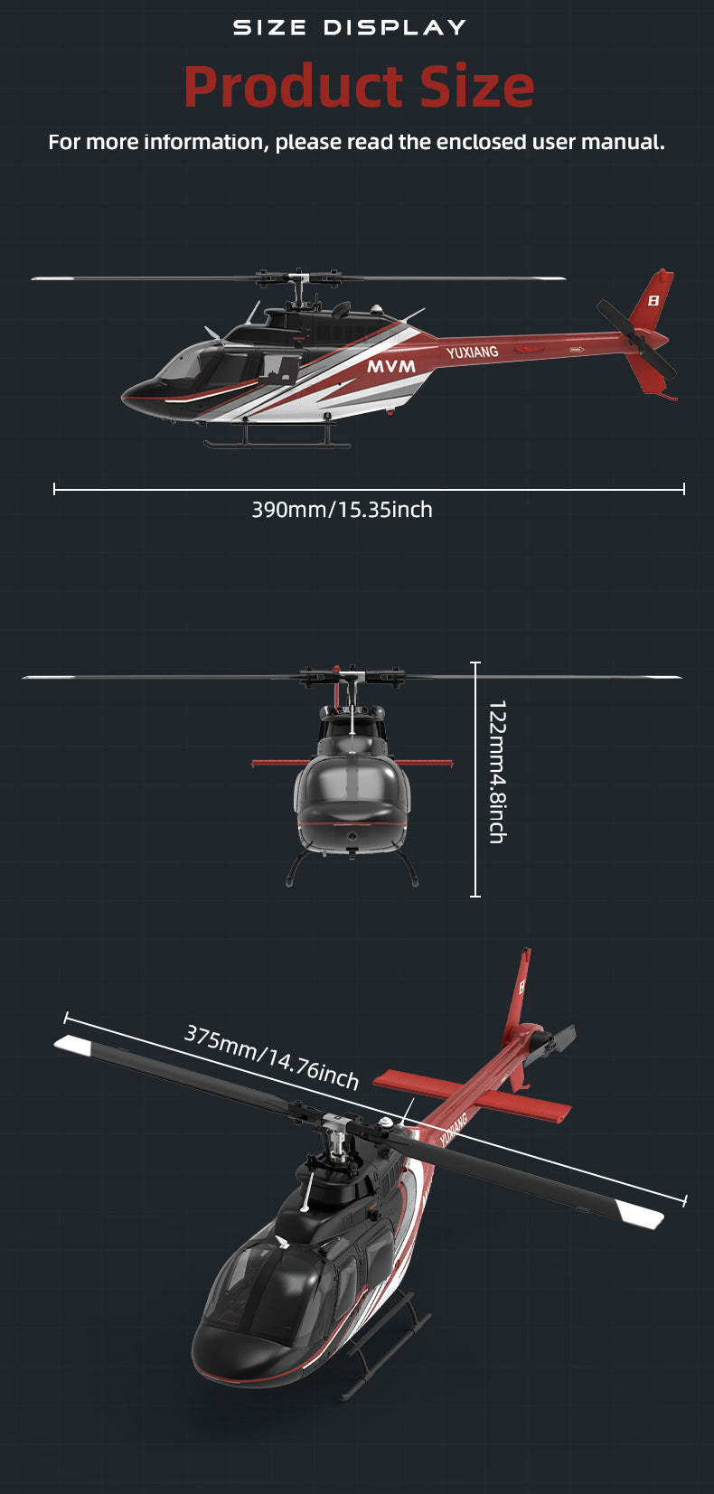 YU XIANG F08 Bell 206 1/27 Scale 6CH Direct Drive Brushless RC Helicopter RTF Optical Flow One-Key Inverted-helloworld7