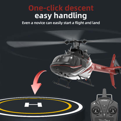 YU XIANG F08 Bell 206 1/27 Scale 6CH Direct Drive Brushless RC Helicopter RTF Optical Flow One-Key Inverted-helloworld7