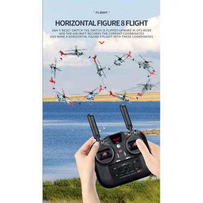 YU XIANG F09-H 1/47 Scale SH-60 Seahawk 8CH GPS RC Helicopter with 5.8G FPV