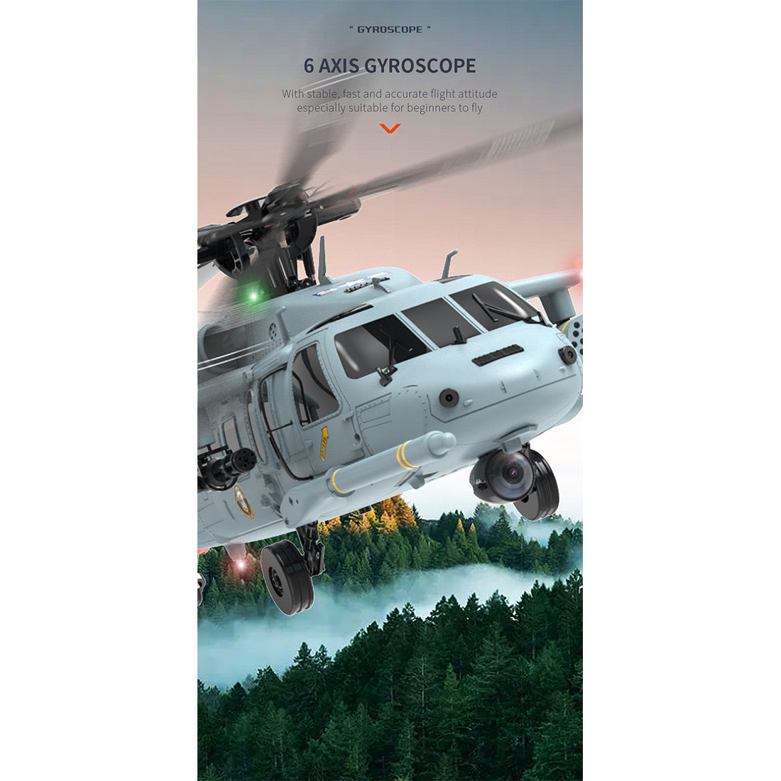 YU XIANG F09-H 1/47 Scale SH-60 Seahawk 8CH GPS RC Helicopter with 5.8G FPV